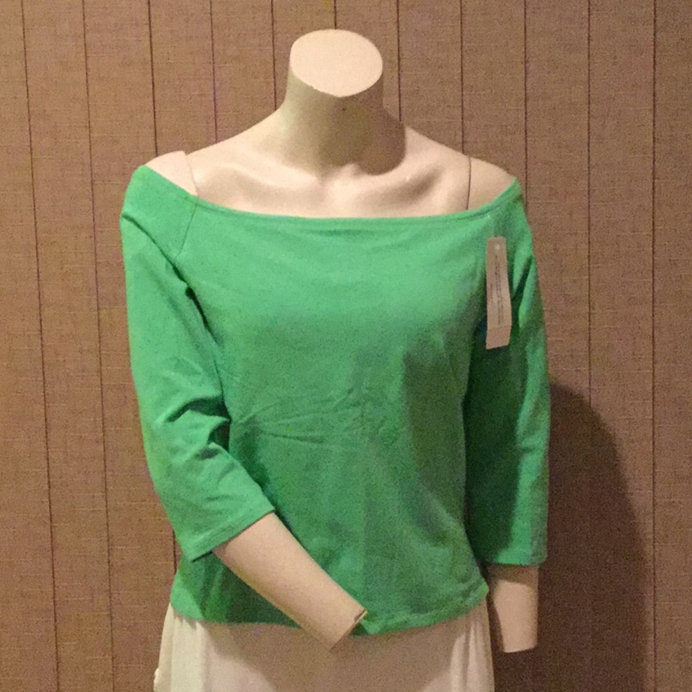Soft Surroundings Underwire off the shoulder t NWT